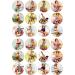 24 x Pin Up Girls - Classic 4.4cm Edible Wafer Card Disc Cupcake Toppers (NOT PRE Cut) - Buy Online on GoSupps.com