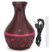 Essential oils diffuser 300 ml USB electro desktop humidifier aromatherapy diffuser made of wood grain with 7-color night lights for the home office