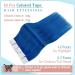 RUNATURE Blue Tape in Human Hair Extensions - 20 Inch Straight Colored Real Hair Glue Ins, 25g #Blue - Buy Online on GoSupps.com
