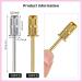 20 Pieces Replacement Nail Drill Bits for Electric File - Silver & Gold - Buy Online on GoSupps.com