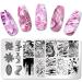 Onsinic Marble Pattern Nail Stamping Plates Stainless Steel Nail Art Design Templates for Creative Nail Designs | International Shipping Available - Buy Online on GoSupps.com