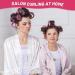 Jumbo Hair Rollers Set - 24 Pieces for Voluminous Long Thick Hair | 12 Large Rollers & Clips - Hot Pink - Buy Online on GoSupps.com
