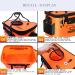Fishing Bucket - Foldable Multi-Functional EVA Bag for Live Fish, Lures & Fish Protection - 6GAL Orange Container - Buy Online on GoSupps.com