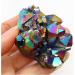 Crystal Rough 110-150g Natural Metal Colour Aura Angel Crystal Cluster Titanium Coating Quartz Angel Cluster Decoration - Buy Online on GoSupps.com