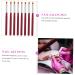 POPETPOP Nail Art Painting Brush Nail Paint Brush Kit 13x1cm Red - Buy Online on GoSupps.com