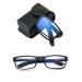 Suertree Foldable Glasses Blue Light Filter Reading Glasses TR90 Anti-Blue Vision Aid for Men and Women Reading Aid with PU Case 1pc +1.5x