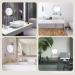 GloRiastar 5X Wall Mounted Makeup Mirror - Double Sided Magnifying Mirror 8 inch Extension, Brushed Nickel Finish - Buy Online on GoSupps.com
