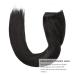 YAMEL Invisible Human Hair Extensions - Natural Black 51 cm | Premium Fish Line Hair Extensions for Full Volume - Buy Online on GoSupps.com