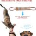 Hyrew Dog Tug Toy Dog Bite Pillow Jute Bite Toy Dog Pull Toy Interactive Toys for Medium to Large Dogs(style 1) - Buy Online on GoSupps.com