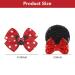 2 Pairs Cute Red Polka Dot Mouse Ears Hair Clips & Bows for Toddler Girls | Birthday Party & Christmas Holiday Hair Accessories - Buy Online on GoSupps.com