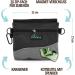 PetLove Treat Bag for Dogs - Magnetic Closure Food Bag with Poop Bag Dispenser & Versatile Bum Bag - Gray - Buy Online on GoSupps.com