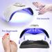 280W UV LED Nail Lamp for Fast Gel Nail Curing | 4 Timers, 66 Beads | Home and Salon Nail Polish Dryer - Buy Online on GoSupps.com