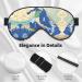 Greece Map Print Unisex Sleep Mask - Double-Sided Eye Mask for Sound Sleep & Skin Care - Buy Online on GoSupps.com