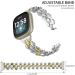Moolia Metal Fashion Women's Replacement Band for Fitbit Versa 3/Sense - Gold+Silver - Buy Online on GoSupps.com