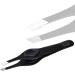 Professional Bevelled Gripping Eyebrow Tweezers - Hair Beauty Tweezers in Black | International Shipping - Buy Online on GoSupps.com