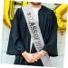 SHOWERORO Graduate Sash | Party Etiquette Belt for Graduation & Bachelor Parties | Glitter Cloth & Ribbon | International Shipping Available - Buy Online on GoSupps.com