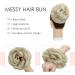 MY-LADY Messy Hair Bun Extension Scrunchie | Wavy Curly Ponytail Chignon Hairpiece | 55g Ash Blonde/Bleach Blonde Mix - Buy Online on GoSupps.com