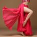 Wuchieal Women's Belly Dance Costume Chiffon Skirt - Dark Pink One Size - Buy Online on GoSupps.com