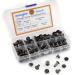 Alloypro 90 Sets Chicago Screws Assorted Kit - 6 Sizes Gun Metal Leather Rivets - DIY Leather Craft Supplies - 3/16(5mm) Screw Rivets, Book Binding Posts, Chicago Bolts - 5 x 4 5 6 8 10 12 - Gun Metal Finish - Buy Online on GoSupps.com