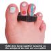 BraceAbility Buddy Tape Toe Splint Wraps - Non-Slip Taping Straps for Toe Injuries (2-Pack) - Buy Online on GoSupps.com
