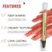 6 Color Neutral Eyeshadow Stick Pearl Pink Brown - Waterproof and Long-Lasting Eye Brightener Stick with Blending Brush - Smoky Metallic Eye Makeup - 1PC 04 - Buy Online on GoSupps.com