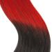 Buy 100% Remy Ombr Keratin Bonding Hair Extensions - 50x 1g 50cm U-Tip Smooth Strands in Natural Black/Red - Buy Online on GoSupps.com
