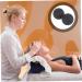 Lurrose Yoga Massage Ball | Foam Acupressure Roller for Muscle Relief | Vibration & Self-Massage Tool | 12x6.3cm - Black - Buy Online on GoSupps.com