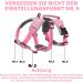 Belpro Multi-Purpose Dog Harness for Large Dogs No Pulling Reflective Adjustable Vest with Durable Handle XL Pink (1 Pack) - Buy Online on GoSupps.com