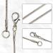 Forise 1.2mm Silver Plated Snake Necklace Chains - 24 Pcs, 18 Inch for Jewelry Making - Buy Online on GoSupps.com