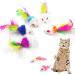 BSITSSS 10Pcs Cat Mouse Toy Cat Toys Mouse for Indoor Cats Kitten Cat Mice Toys with Feather Tail Furry Interactive Cats Toys Mouse Toy with Rattle Sounds Cat Toy Mouse for Kitten Toys(Random Color) - Buy Online on GoSupps.com