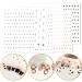 Dimeho Star Nail Art Stickers 3D Glitter Star Stickers & Decals for Nail Art Gold Silver White Black Stars Nail Design Stickers Acrylic Nail Charms DIY Nail Tips Manicure Decoration Supplies 6 Sheets - Buy Online on GoSupps.com