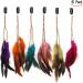 Binnan 6-Piece Colorful Feather Hair Extensions Clip - Boho Hair Accessories for Women - Buy Online on GoSupps.com