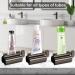 UDQYQ Tubes Queys 3-Pack Stainless Steel Toothpaste Squeezer - Maximize Every Drop with Holder & Stand (Black) - Buy Online on GoSupps.com