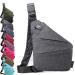 Theft -proof travel bag theft -proof bag anti -theft bag pocket theft of women's desire to blacko nylon chest pocket for women and men light simple and with a large facility gray left shoulder