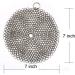 HOVhomeDEVP 316 Stainless Steel Cast Iron Cleaner - 7 Inch Chainmail Scrubber for Pre-Seasoned Pans, Dutch Ovens, and Skillets - Buy Online on GoSupps.com