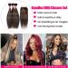 Haha Brown Highlight Ombre Human Hair Bundles with Closure - 10A Remy Virgin Hair Weave - Colored Balayage - 3 Bundles + 4x4 Lace Closure Free Part - 12 12 12 + 10 Inch FB30 - Buy Online on GoSupps.com