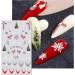 JMEOWIO 3D Embossed Christmas Nail Art Stickers Decals Self-Adhesive 5D Santa Snowman Snowflake Winter Holiday Nail Supplies Nail Art Design Decoration Accessories 4 Sheets - Buy Online on GoSupps.com