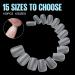Tomicca Ultra Short Gel Nail Tips - 150 Pcs Soft Full Cover Coffin Nail Tips Set with Glue | Professional Salon Quality - 15 Sizes - Buy Online on GoSupps.com