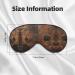 Buy Brown Cowhide Art Print Unisex Sleep Eye Mask | Soft Comfort Eye Shade for Travel Yoga & Shift Work - Buy Online on GoSupps.com
