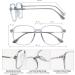GUDVUE Blue Light Glasses for Men & Women - Anti Glare UV400 Eye Strain Relief for Computer Gaming TV & Phones - Stylish Grey/Silver Frames - Buy Online on GoSupps.com