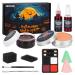 Special Effects SFX Makeup Kit-Bruise Makeup Face Body Painting Palette Scar Wax with Spatula Tool Fake Blood Splatter Spray Coagulated Blood Stipple Sponge Makeup Sponges for Halloween Cosplay