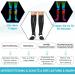 NEENCA Compression Stockings 20-30mmHg | Medical Support Socks for Pain Relief & Sports | Unisex Black & White - 1 Pair - Buy Online on GoSupps.com