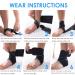 Adjustable Ankle Bandage for Sports | Foot Bandage & Tape for Women - Right & Left Ankle Support - Buy Online on GoSupps.com