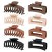 8 pieces of hair clip tall 11cm ladies hair clips set matt hair clip for thick hair thin hair hair accessories can be used as a gift (set 2)