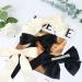 TOPBELIEF Silk Bow Ponytail Barrettes 4 Pieces Hair Clips with Large Bow Hair Bows for Women Elegant Bow Hair Accessories Black and Beige - Buy Online on GoSupps.com