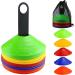 Faxco 50 Pcs Soccer Cones with Holder - Field Cone Markers for Football Training - Outdoor Sports Games Supplies (5 Colors) - Buy Online on GoSupps.com