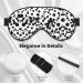 SSIMOO Black & White Big Dot Sleep Mask - Adjustable Breathable & Fashionable Eye Mask for Comfortable Sleep | International Shipping Available - Buy Online on GoSupps.com