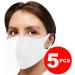 Reusable Face Mask GENERISE Stylish Face Mask x5 - Polyurethane Breathable Washable Face Mask - Unisex (White) - Buy Online on GoSupps.com