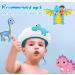 2 Pack Baby Shower Cap for Kids - Dinosaur Design | Toddler Bath Hat and Shampoo Shield | Head Protector for Safe Hair Washing | Blue - Buy Online on GoSupps.com