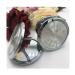 12PCS Quinceanera Compact Round Hand Mirror Sweet 15 Design with Organza Gift Bag Girl (Gold / Silver)